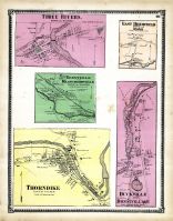 Three Rivers - Palmer, Brilmfield East, Blanchardville and Tennyville Town, Thorndike, Duckville and Bondsvillage, Hampden County 1870
